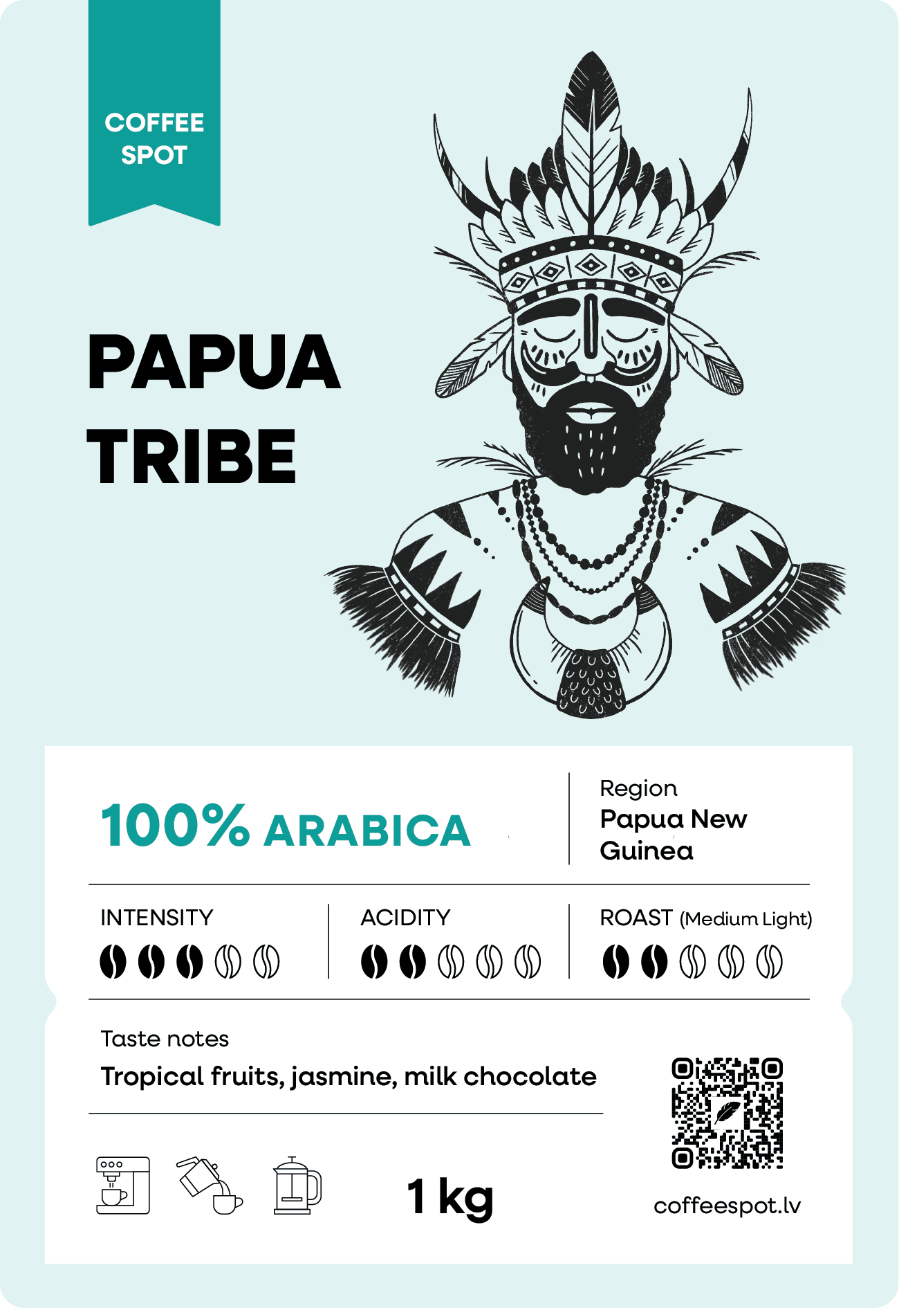 Kafijas draugi – 1kg svaigi grauzdētu kafijas pupiņu no Papua Jaungvinejas