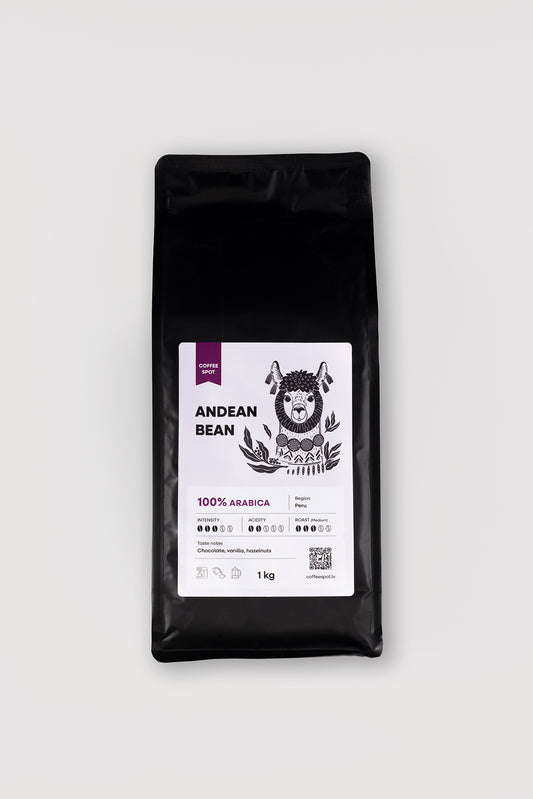 kafijas pupiņas un malta kafija no Peru, Andu kalniem, coffee spot Andean bean kafijas pupiņas 1kg